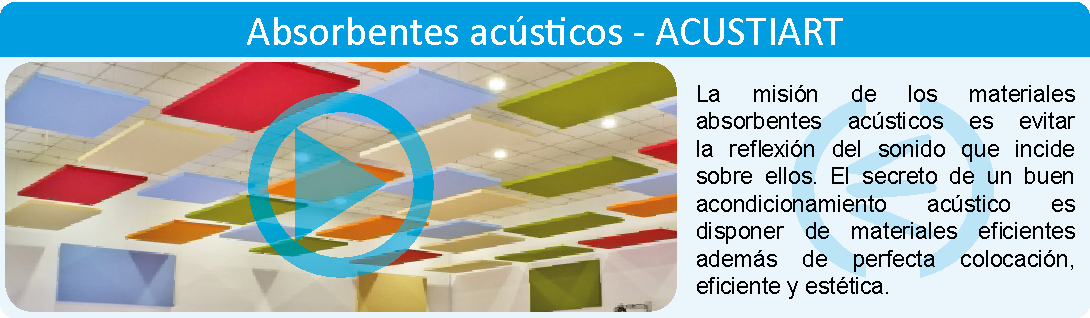 ACUSTIARt - Paneles acústicos absorbentes - Islas acústicas